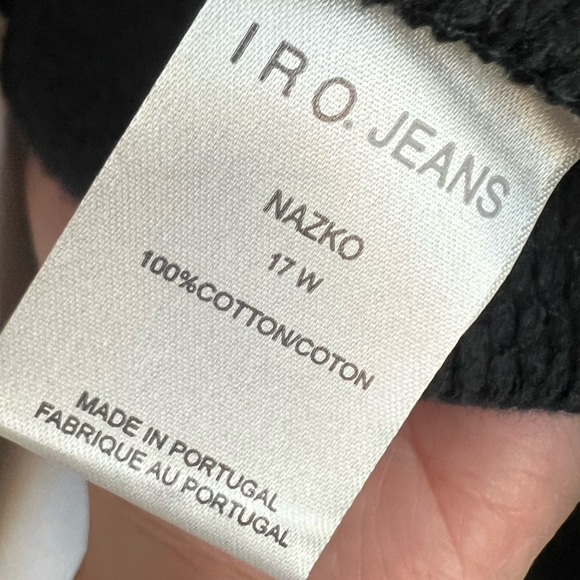 IRO 100% COTTON Black oversized Hoodie Jacket - Picture 8 of 16